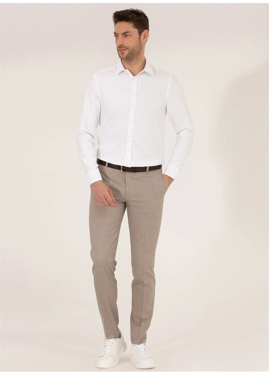 Pierre Cardin Men's Regular White Shirt