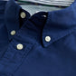 NEXT Cobalt Blue Slim Fit Long Sleeve Oxford Shirt