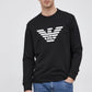 EMPORIO ARMANI MODAL-BLEND SWEATSHIRT WITH LOGO PRINT