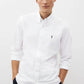 NEXT White Slim Fit Long Sleeve Oxford Shirt