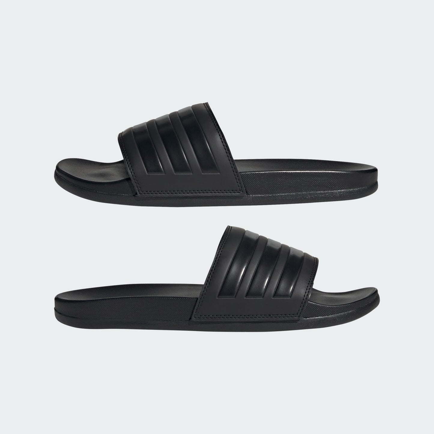 Adidas Black Stripes Adilette Comfort Slides