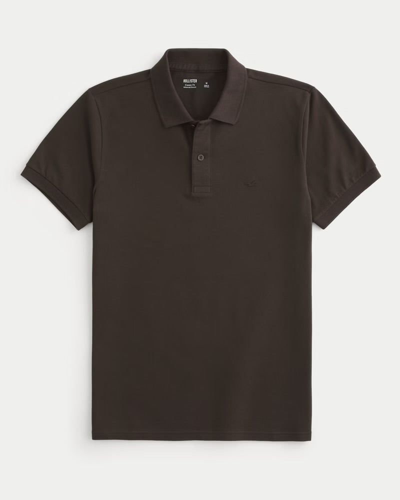 HOLLISTER ICON POLO BROWN