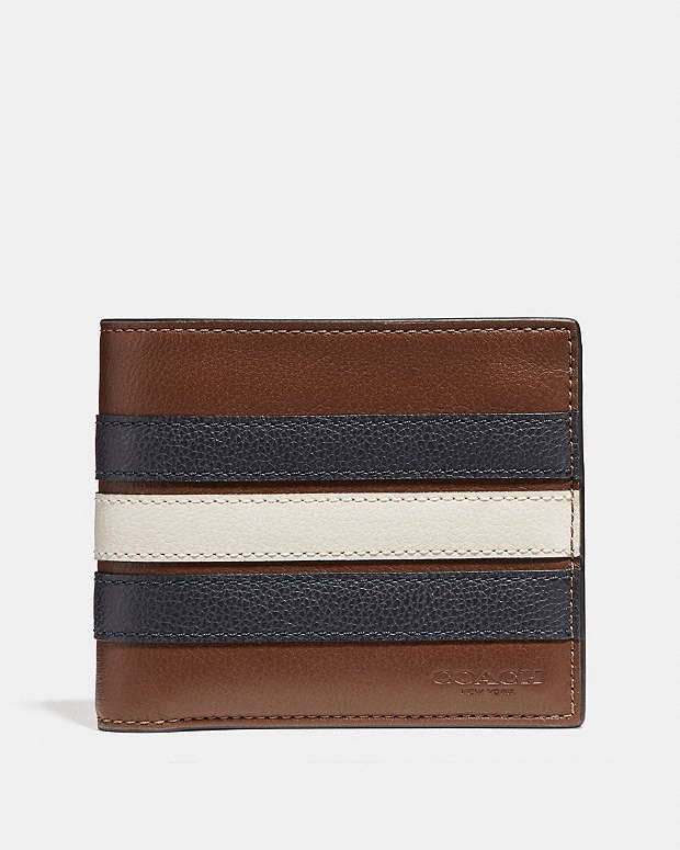 COACH 3 In 1 Wallet With Varsity Stripe