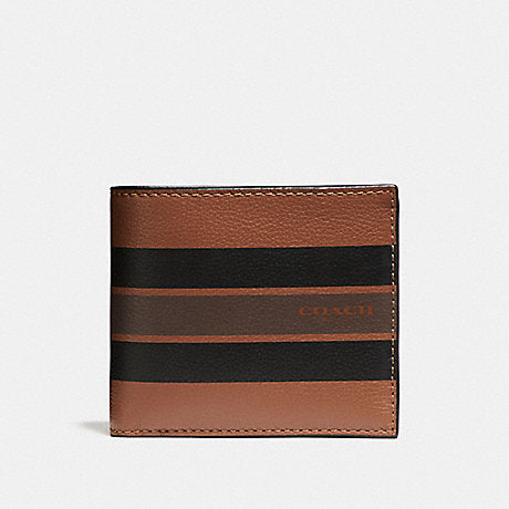 COACH 3 IN 1 COMPACT ID WALLET IN VARSITY LEATHER