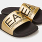 EMPORIO ARMANI Sliders with oversized logo