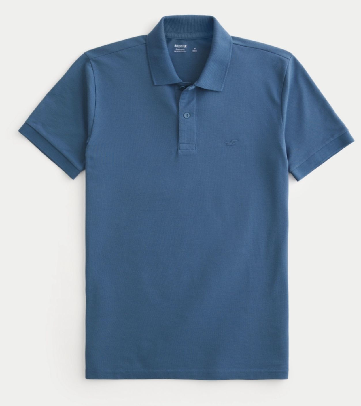 HOLLISTER ICON POLO SKY BLUE