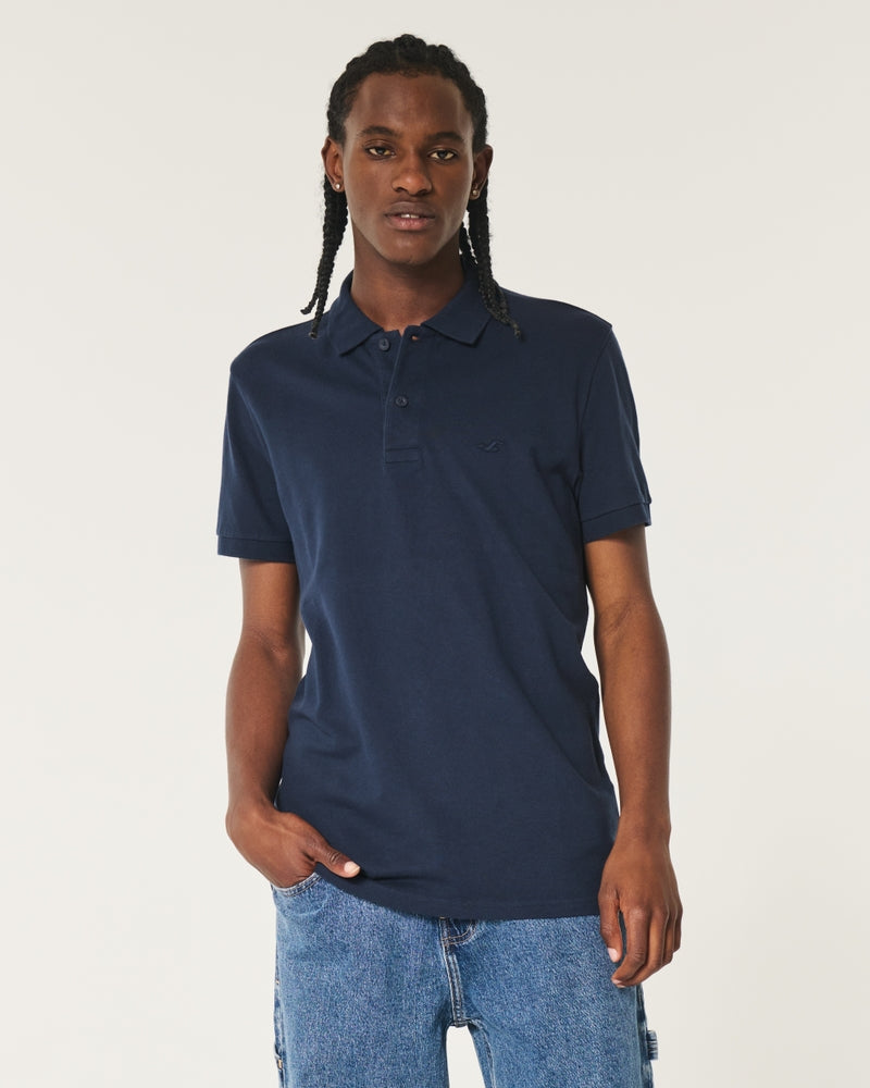 HOLLISTER ICON POLO NAVY BLUE