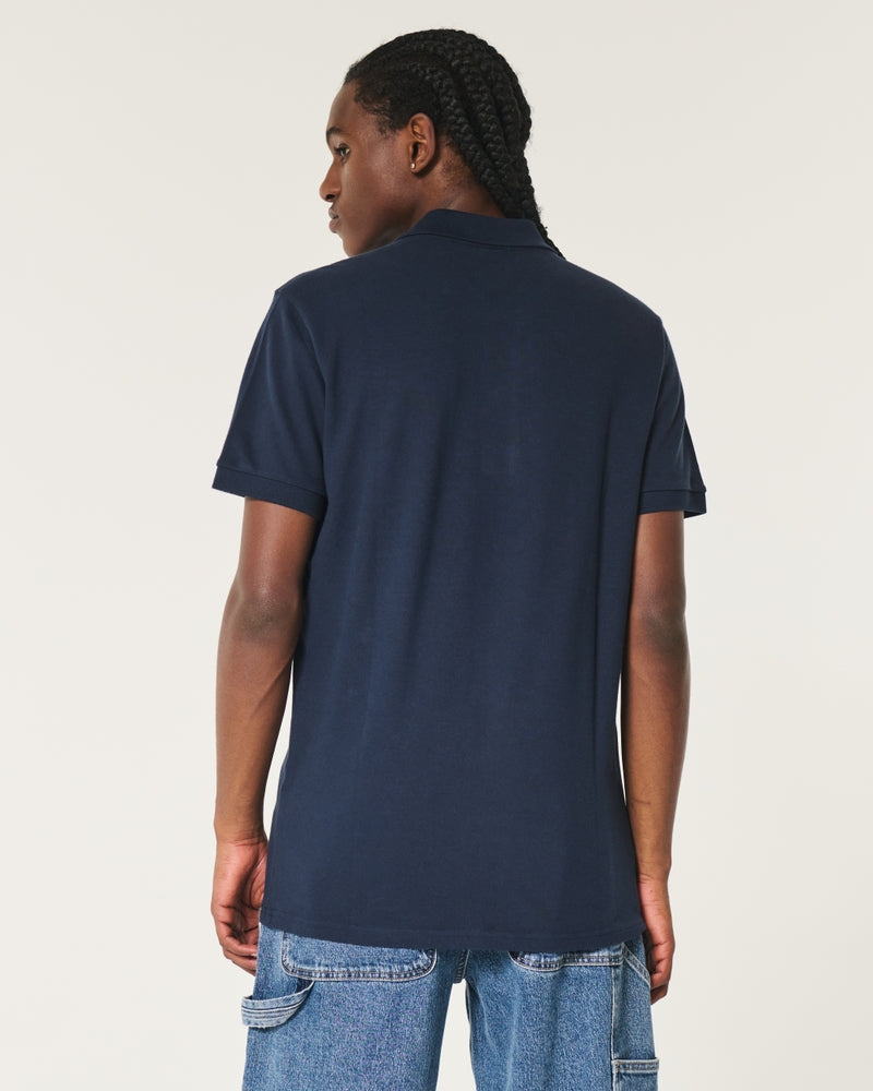 HOLLISTER ICON POLO NAVY BLUE