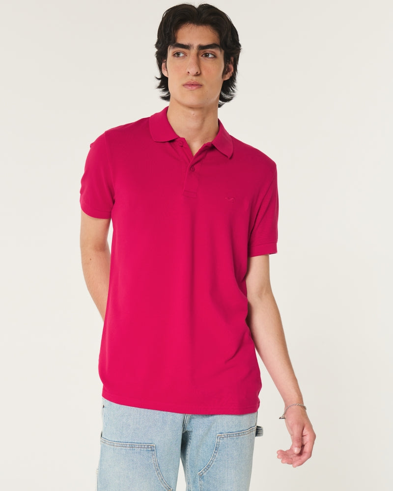 HOLLISTER ICON POLO RED