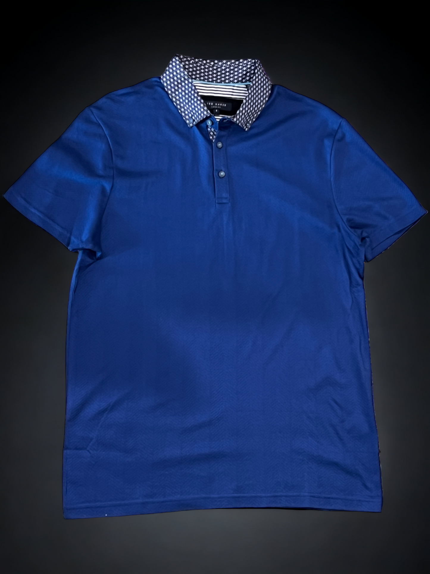 Ted Baker London Blue Texture Polo