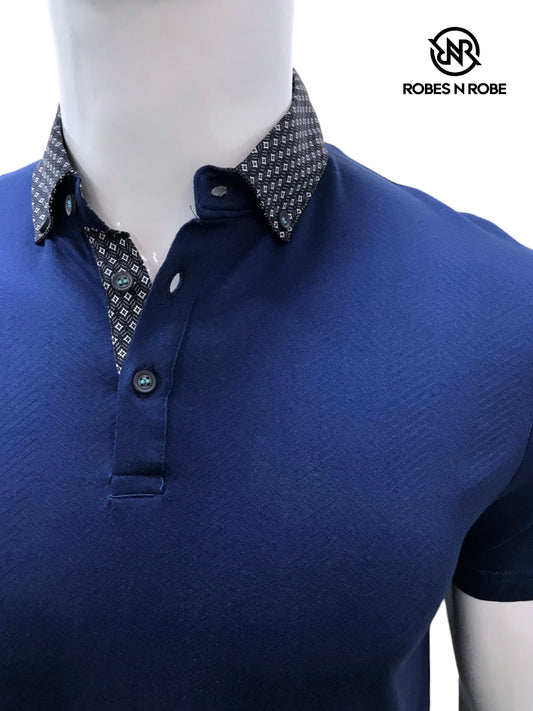 Ted Baker London Blue Texture Polo