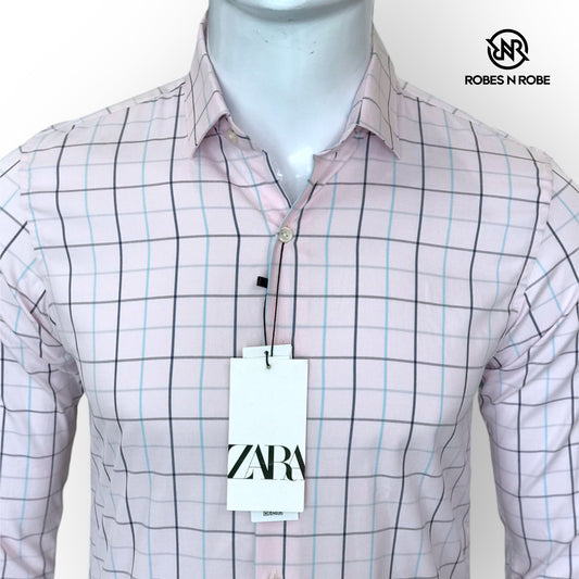 ZARA CHECK SHIRT SLIM FIT