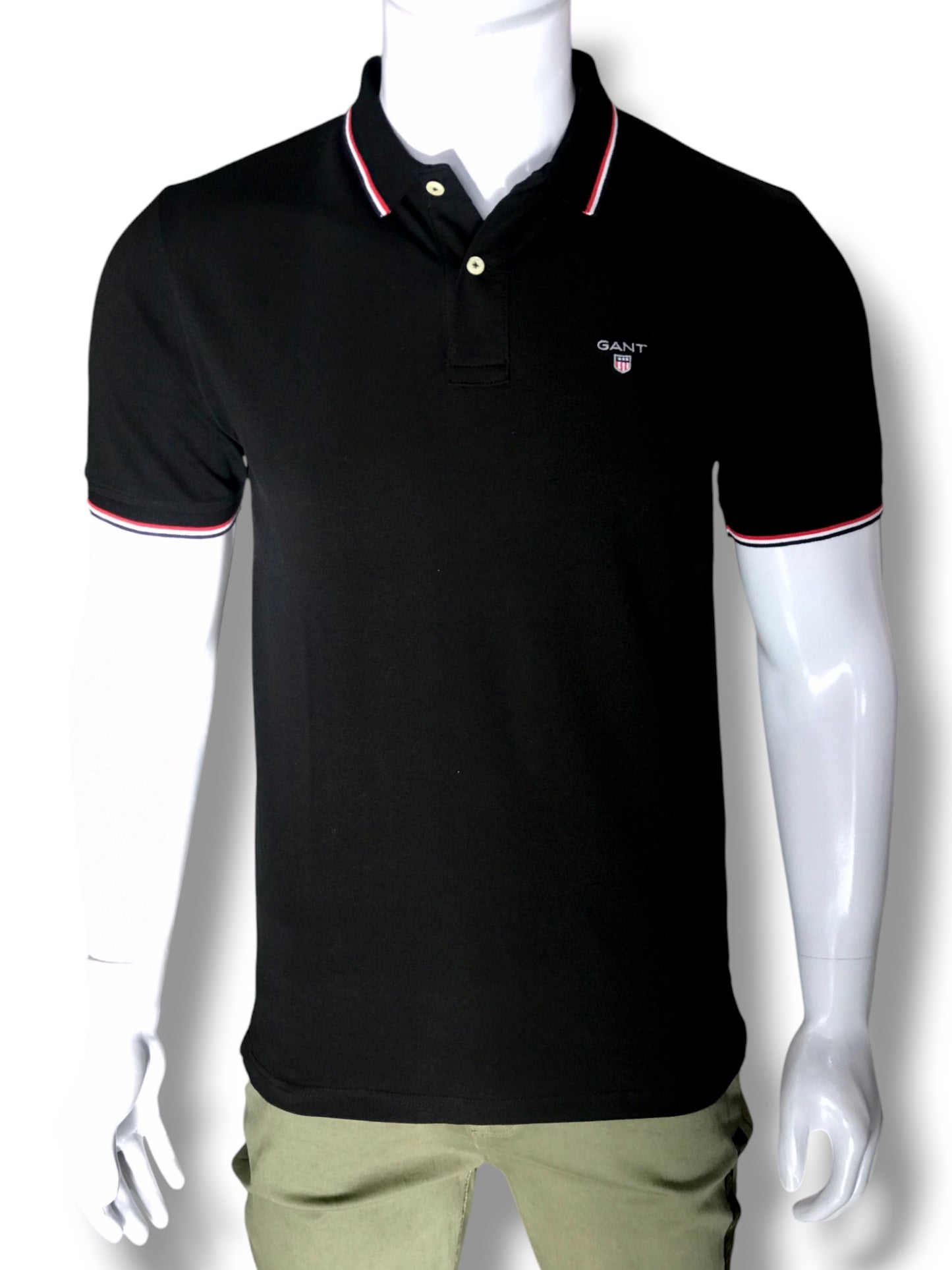 GANT PIQUE POLO BLACK