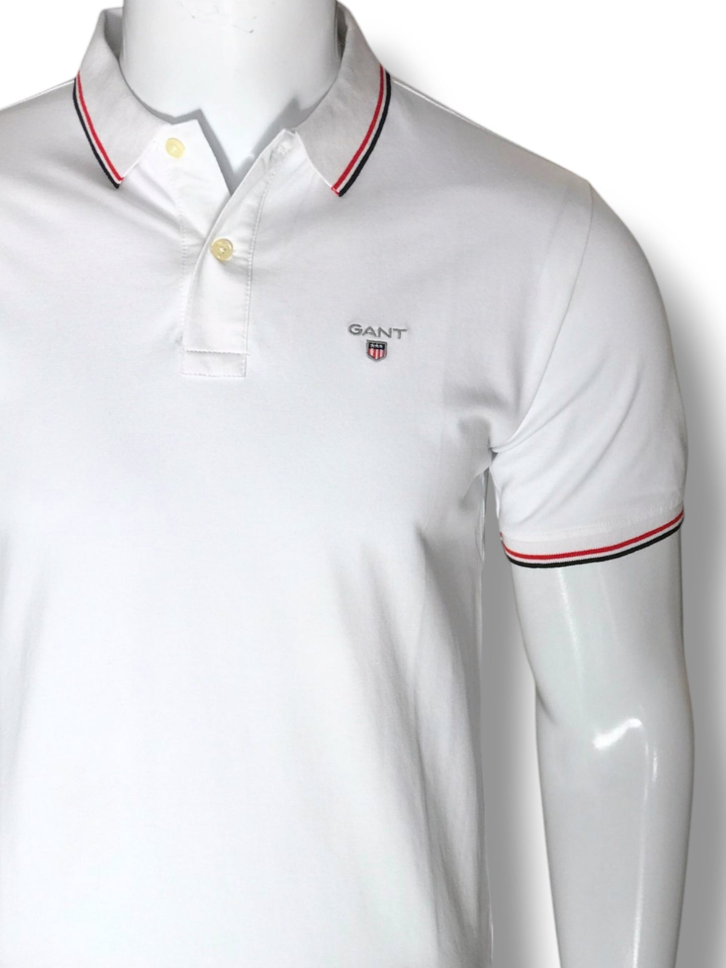 GANT PIQUE POLO WHITE