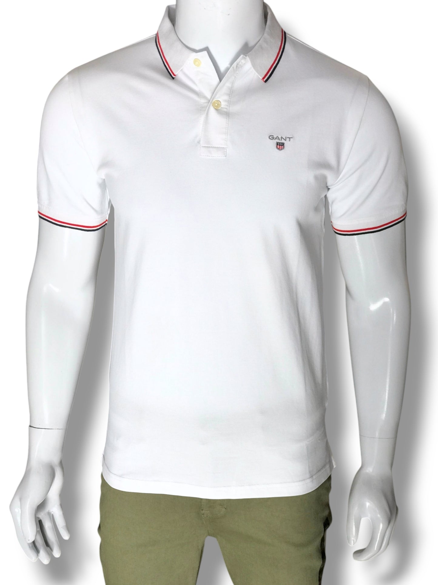 GANT PIQUE POLO WHITE