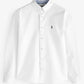 NEXT White Slim Fit Long Sleeve Oxford Shirt