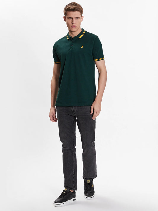 BRAVE SOUL LONDON POLO WITH COLLAR STRIPE