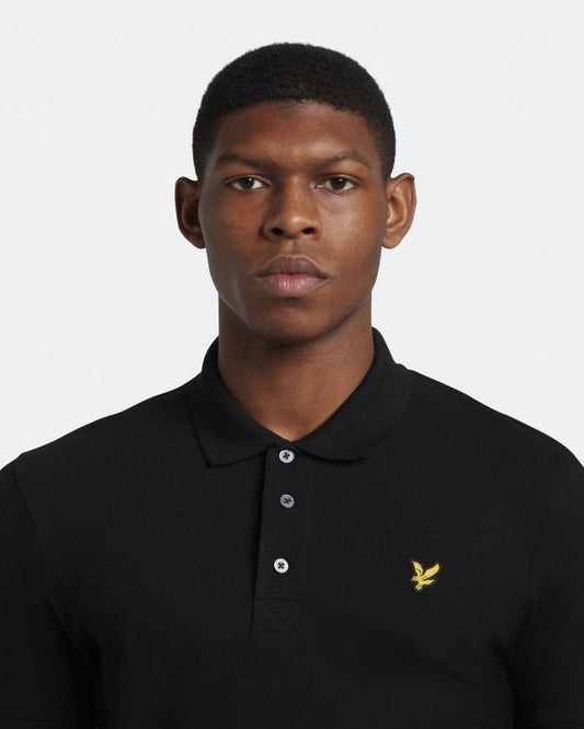 LYLE & SCOTT PIQUE POLO BLACK