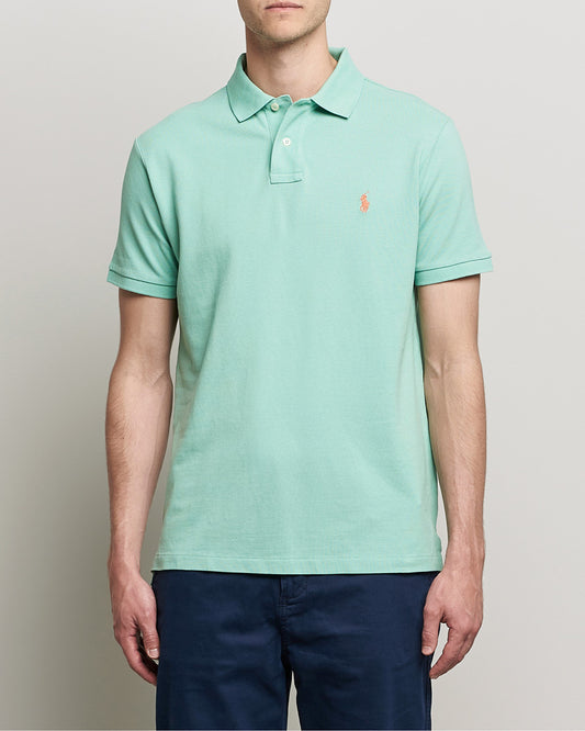 RALPH LAUREN SMALL PONY MESH POLO CUSTOM SLIM FIT