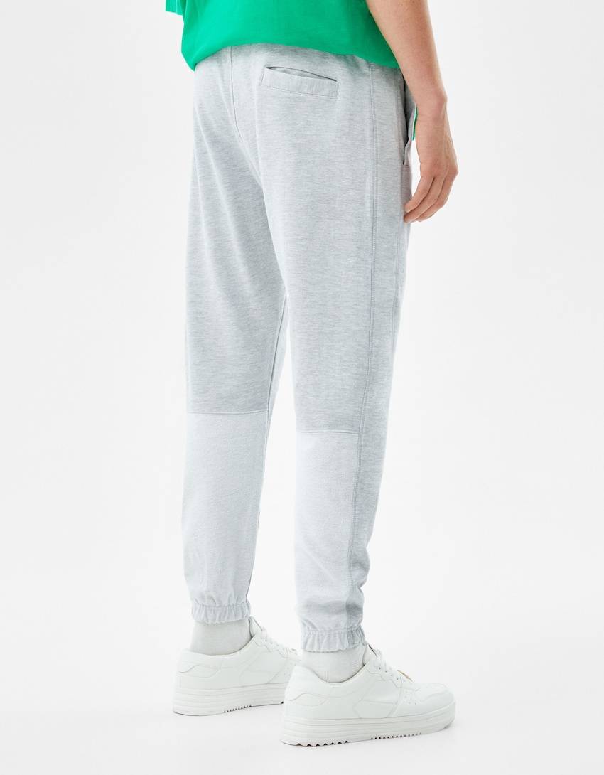 Bershka white online sweatpants