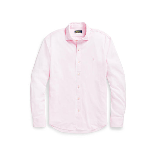 RALPH LAUREN KNIT OXFORD PINK SHIRT