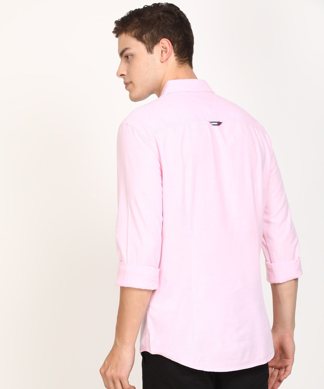 TOMMY HILFIGER OXFORD COTTON SOLID PINK - SHIRT