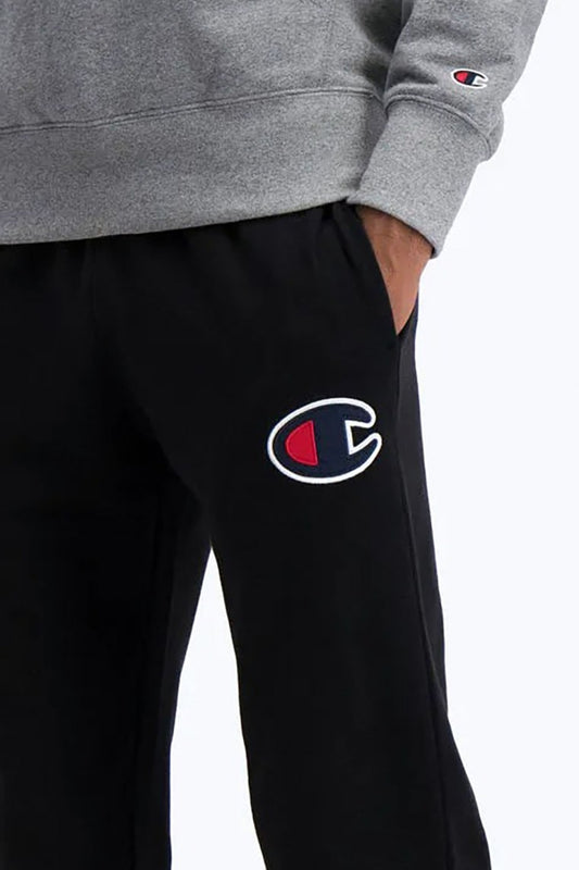 CHAMPION MEN'S REVERSE WEAVE BIG C CHNILLE JOGGER - BLACK