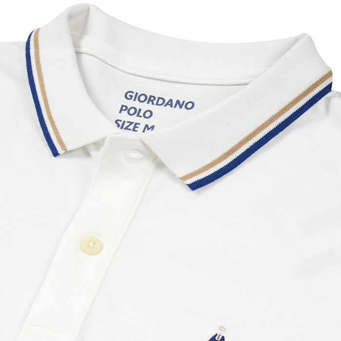 Giordano white polo outlet shirt