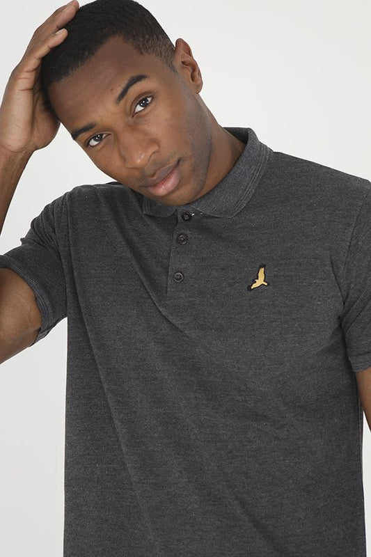 BRAVE SOUL LONDON POLO - CHARCOAL