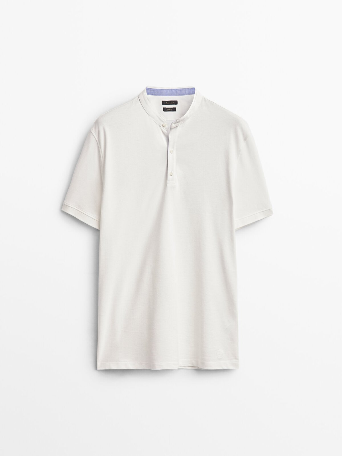 MASSIMO DUTTI POLO STAND UP COLLAR T-SHIRT