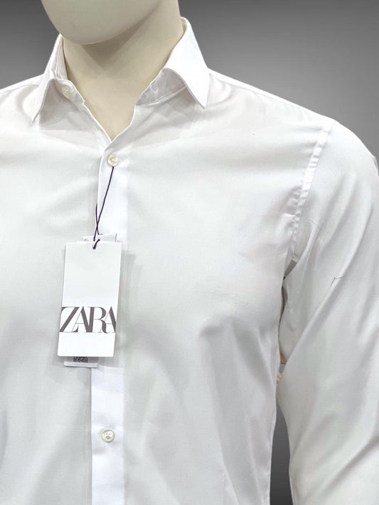 ZARA MAN WHITE SHIRT SLIM FIT